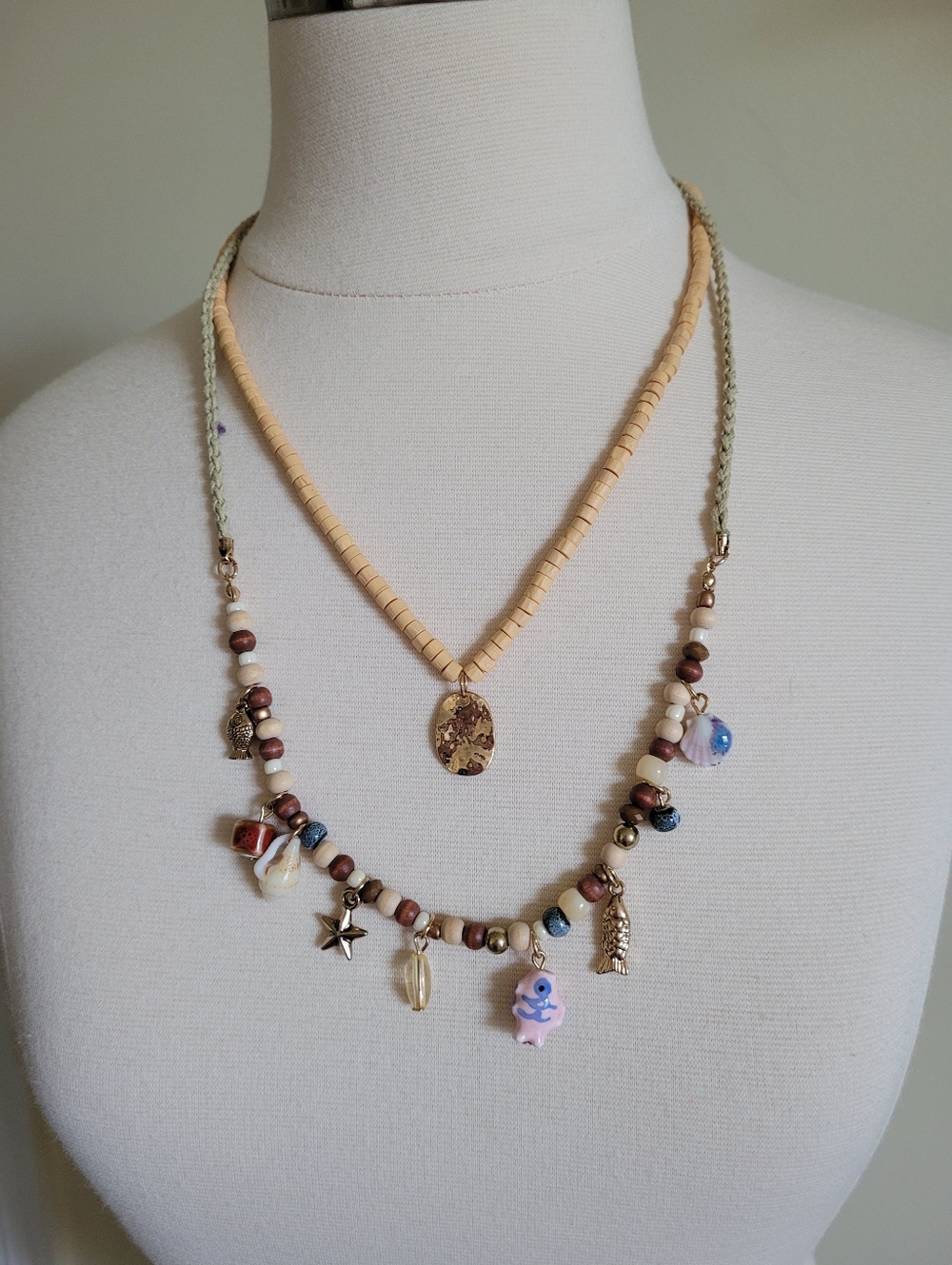 Free People Boho-style Double Layer Necklace - Picture 2 of 4